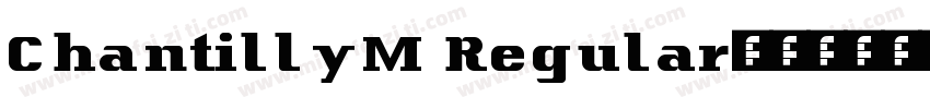 ChantillyM Regular字体转换
